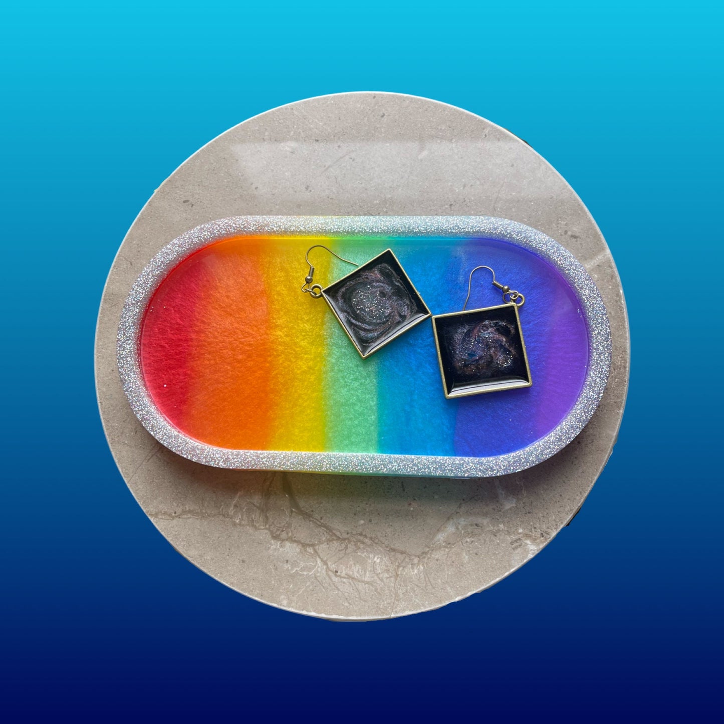 Custom Galaxy Earrings