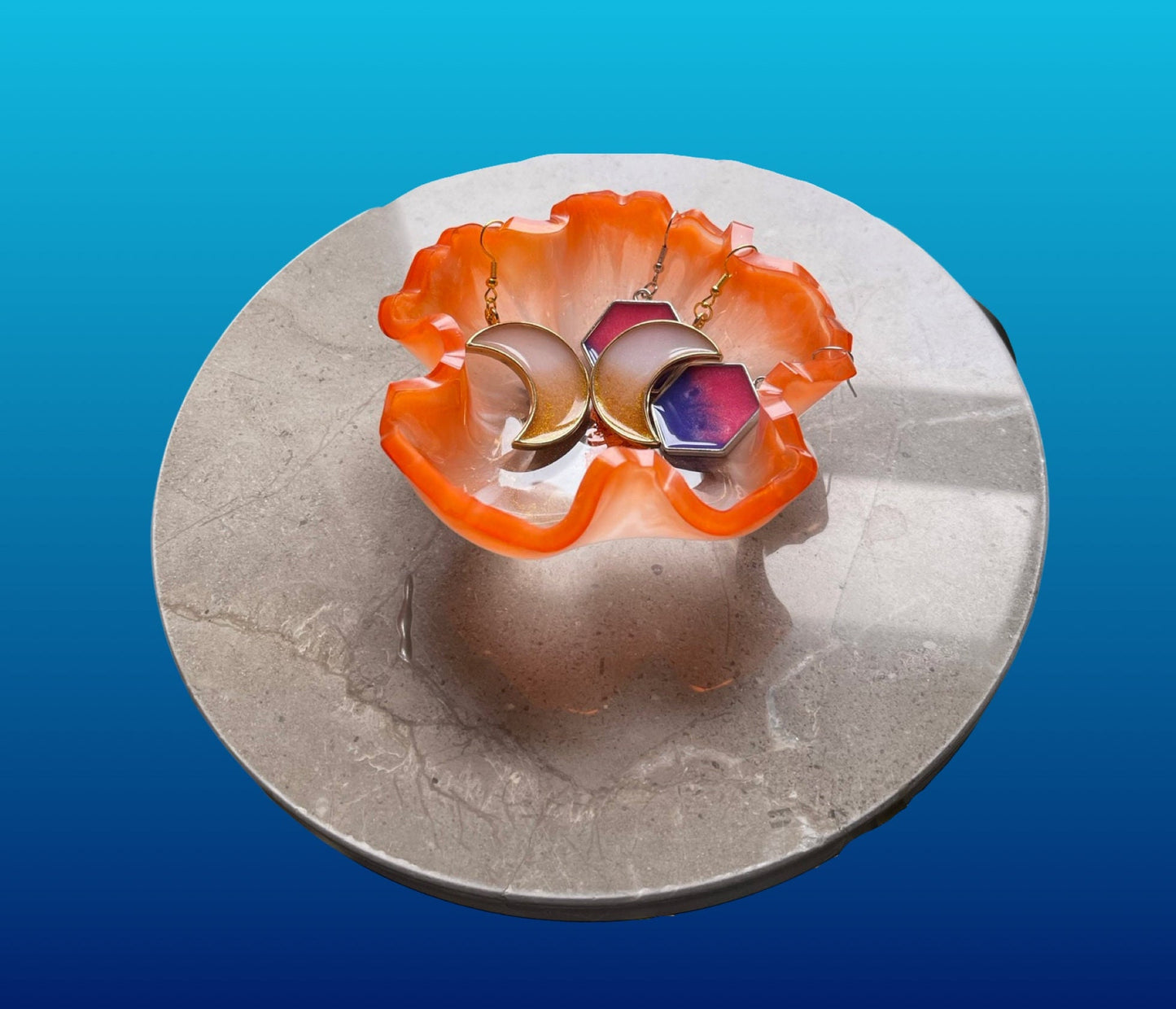 Floral Resin Bowl