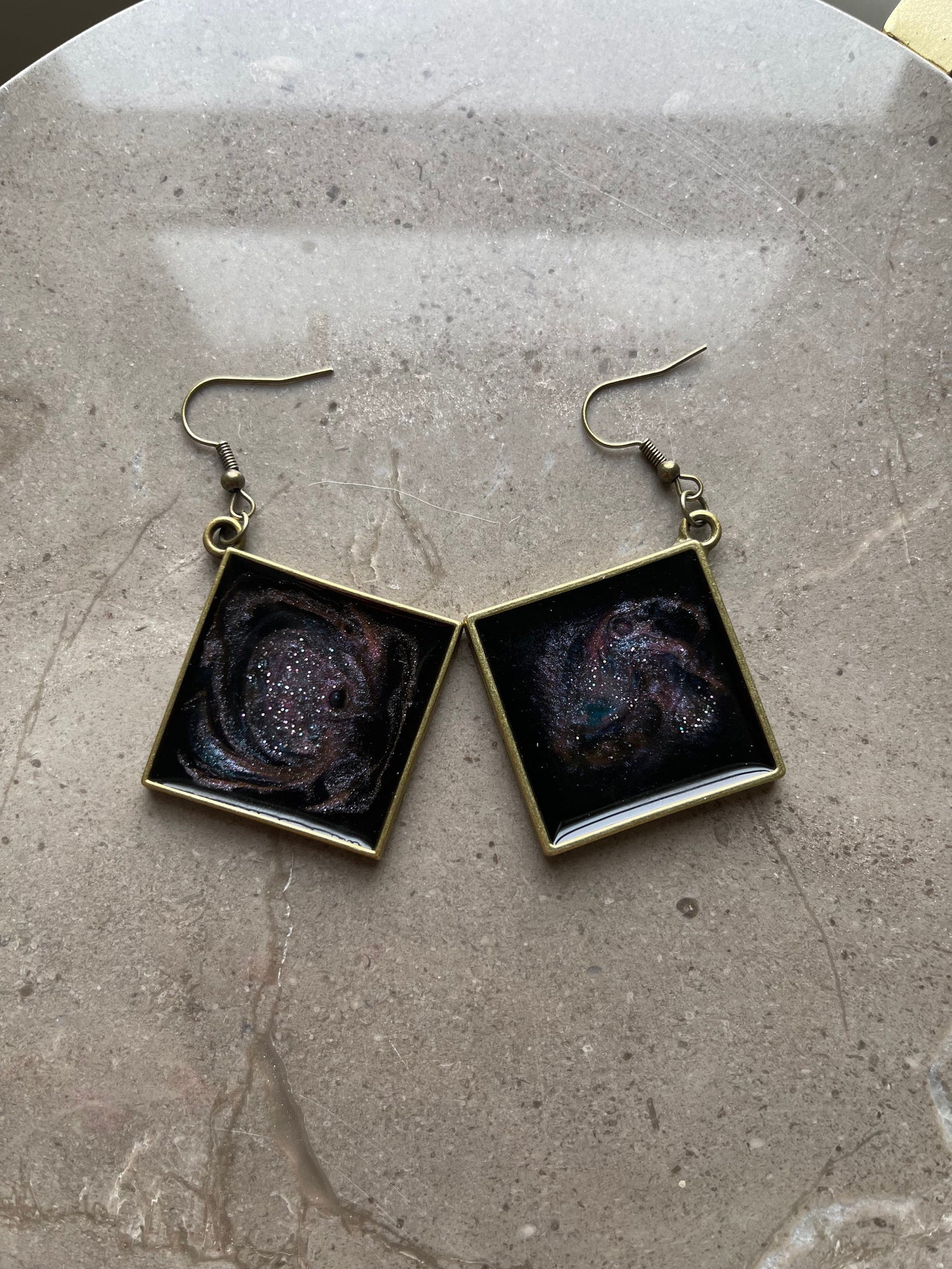Custom Galaxy Earrings