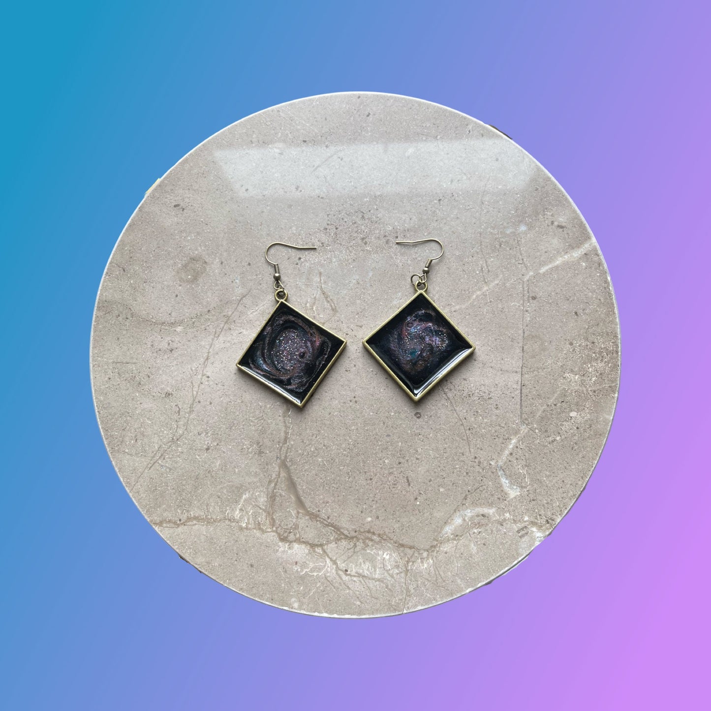 Custom Galaxy Earrings
