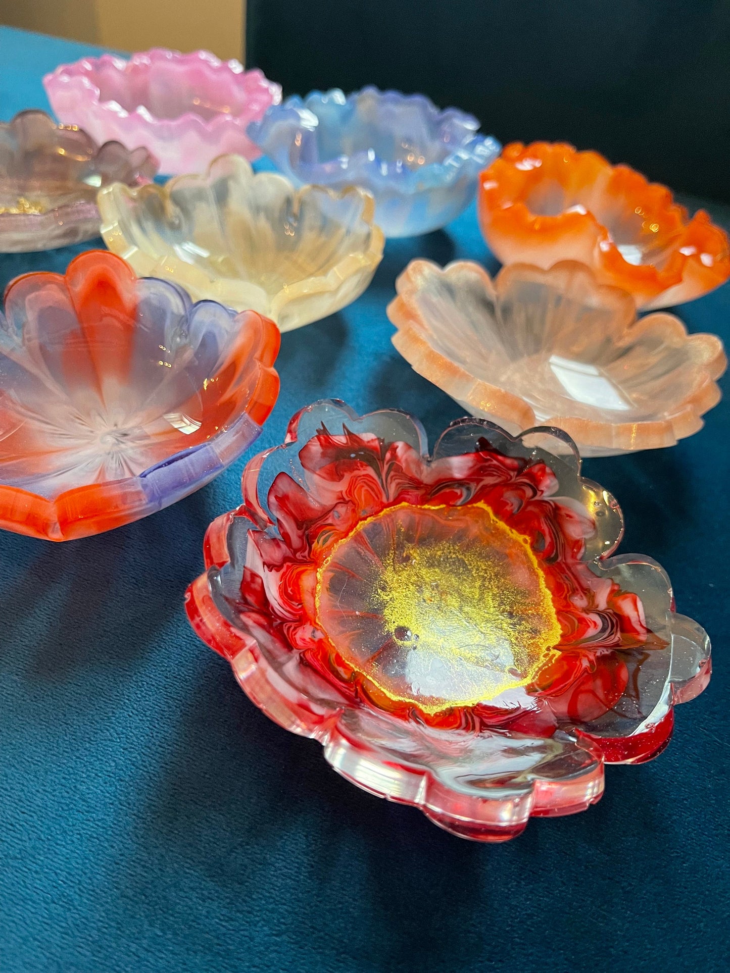 Floral Resin Bowl - Ready Made
