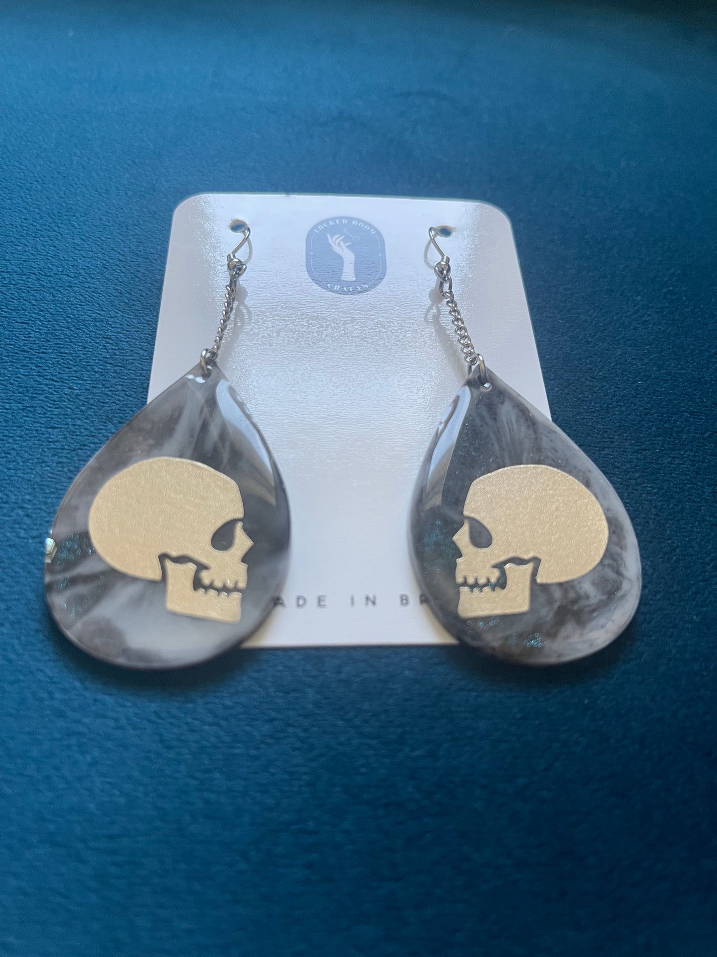 Skull Teardrop Earrings