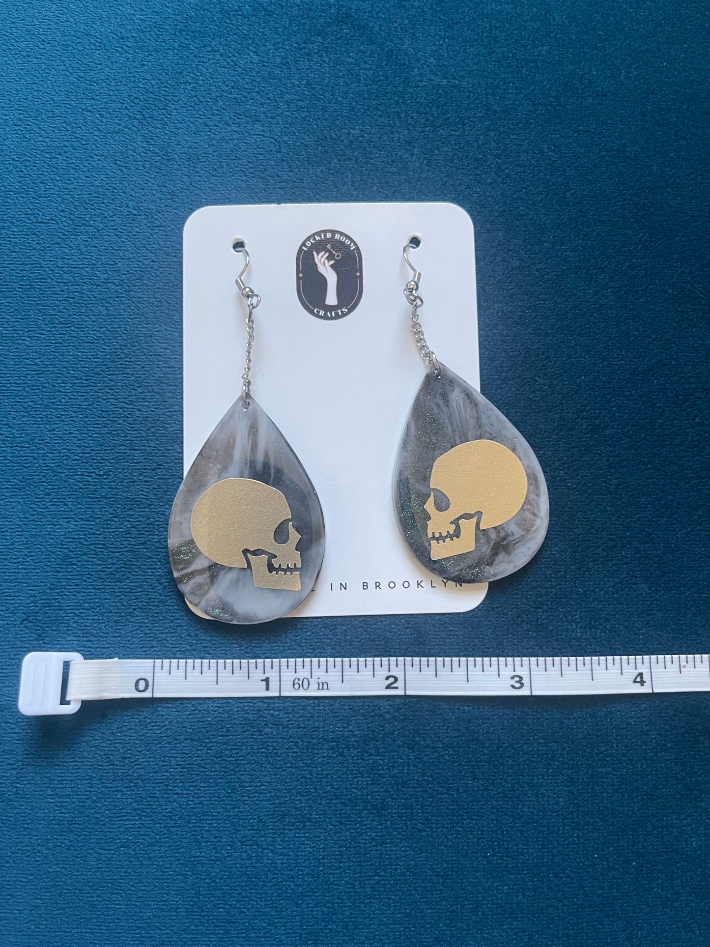 Skull Teardrop Earrings