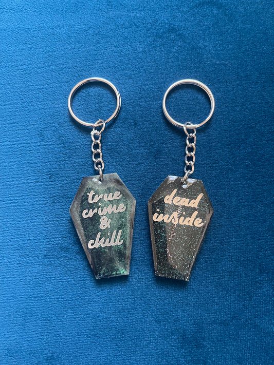 Coffin Keychain - Custom Text