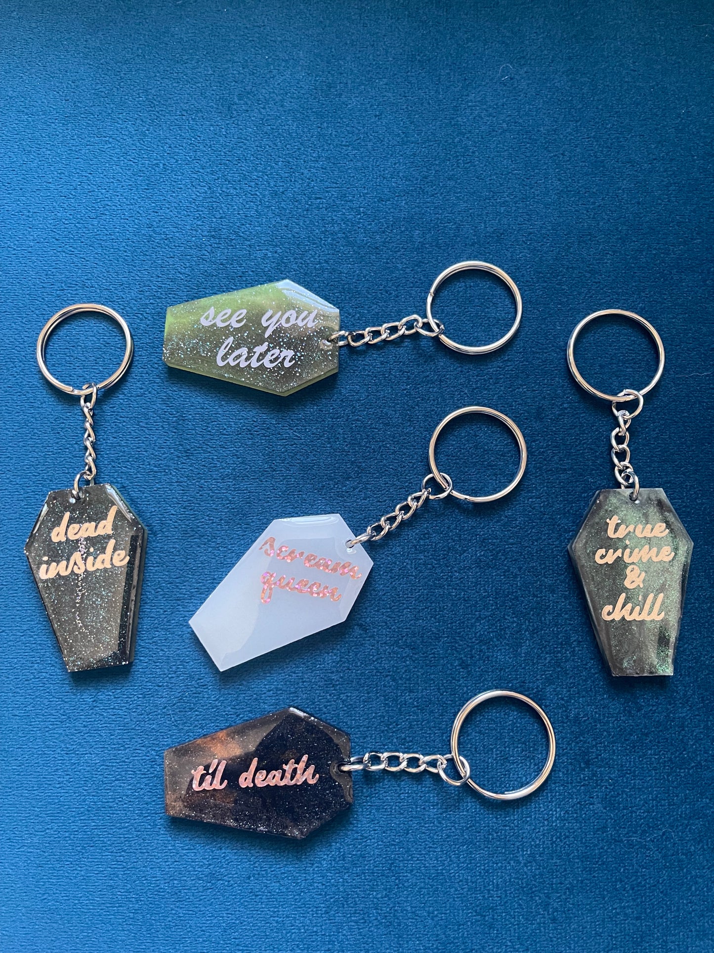 Coffin Keychain - Custom Text