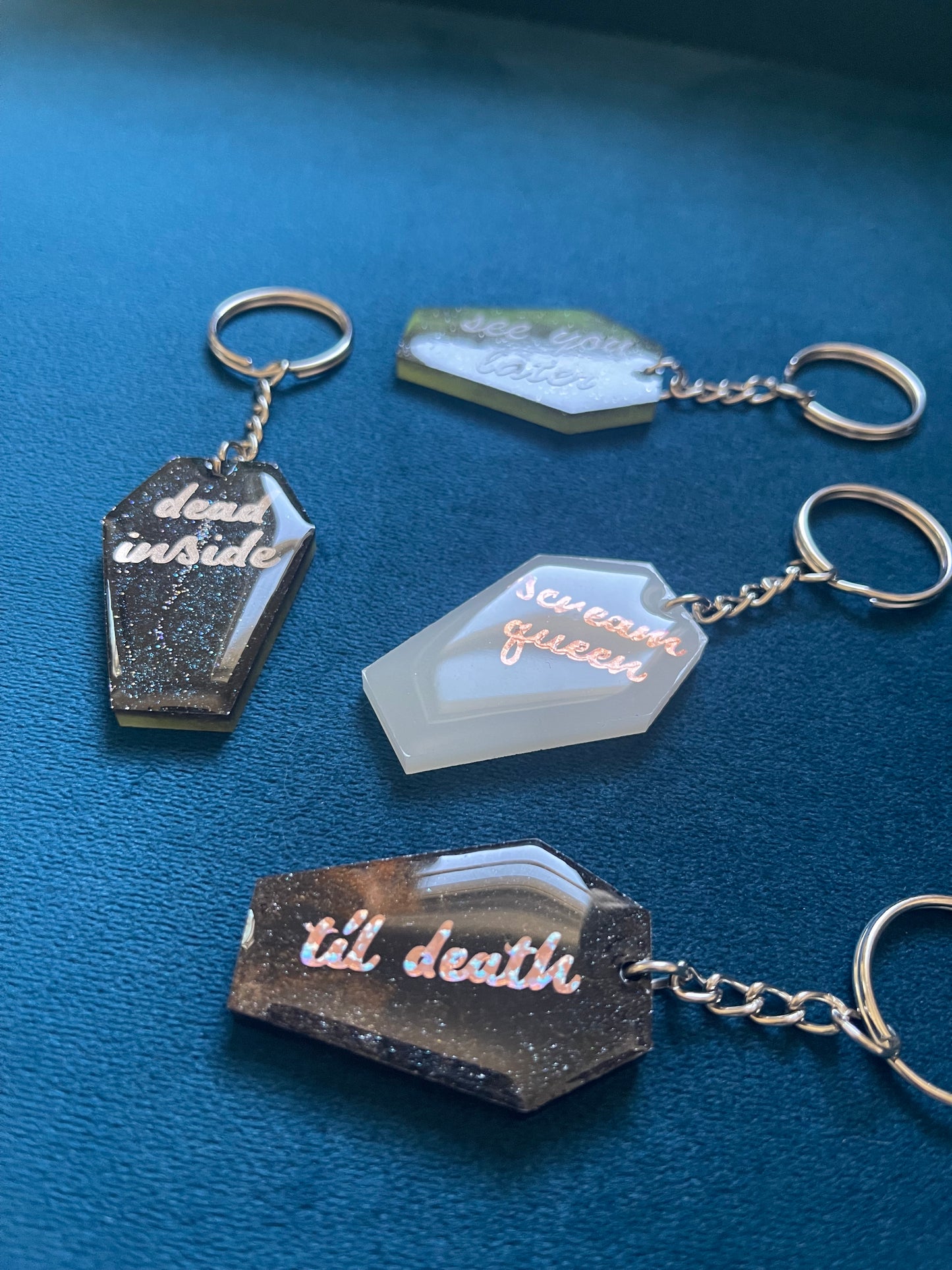 Coffin Keychain - Custom Text