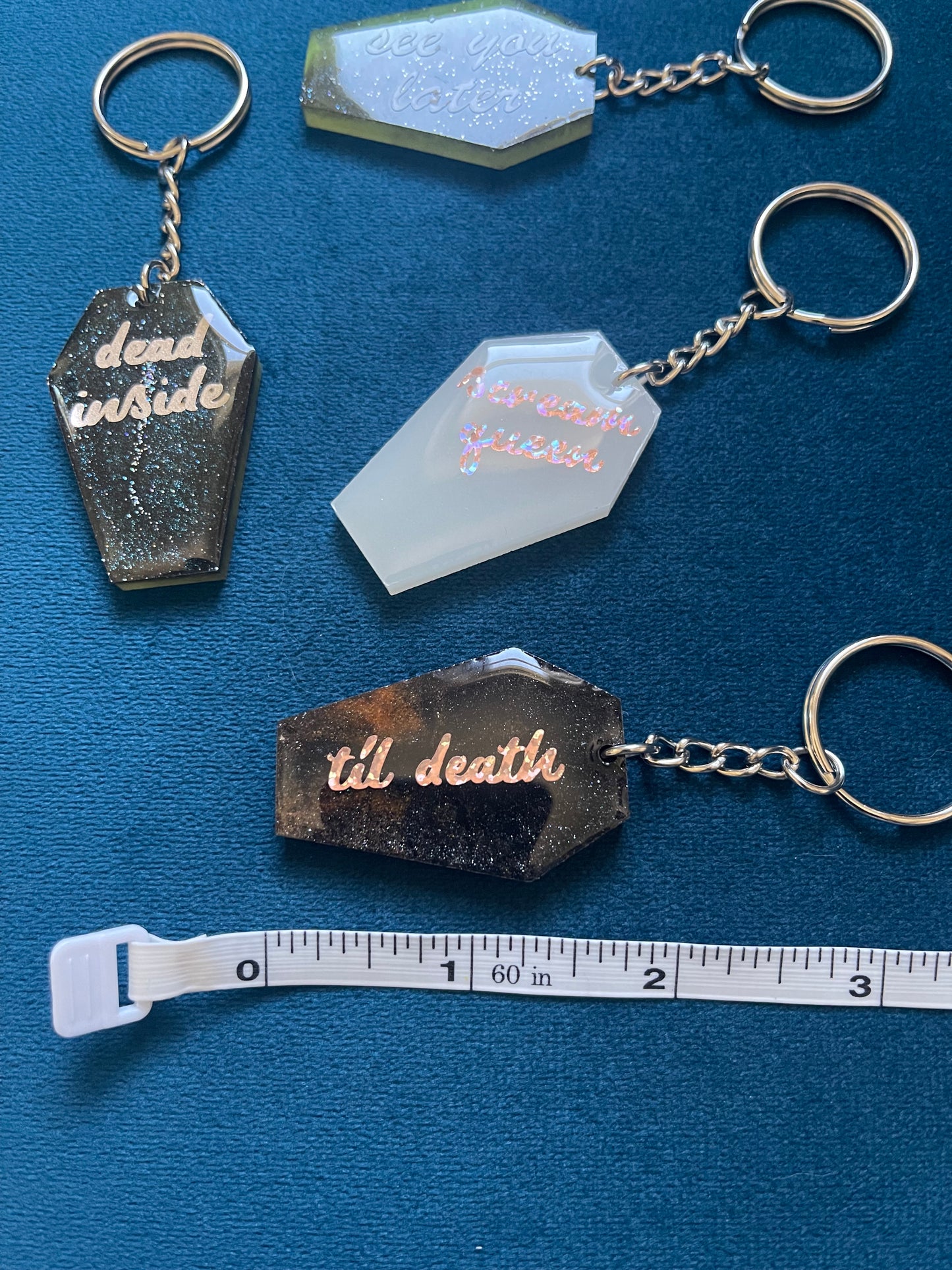 Coffin Keychain - Custom Text