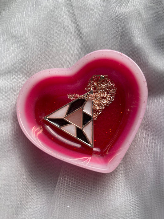 Resin Heart Trinket Tray