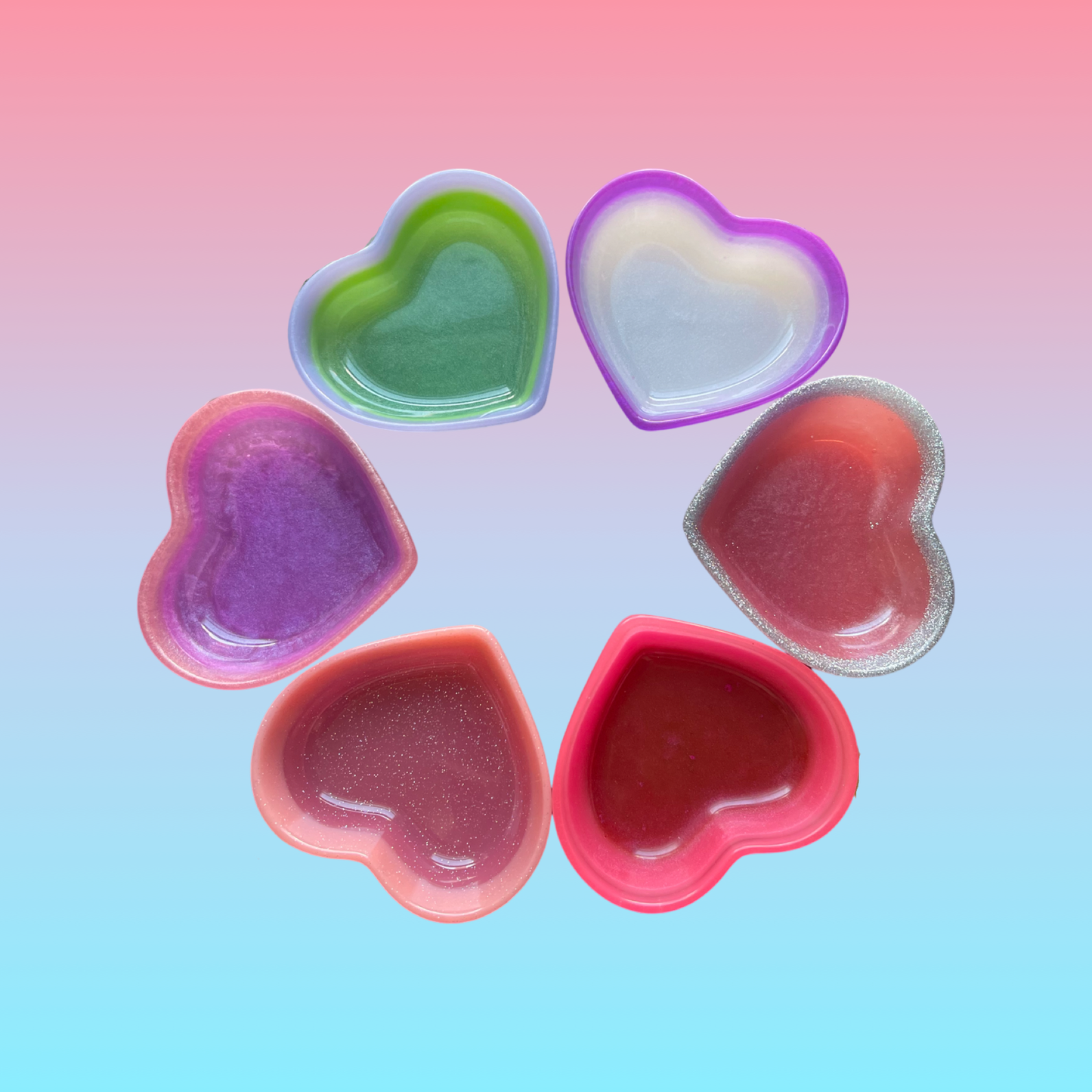 Resin Heart Trinket Tray