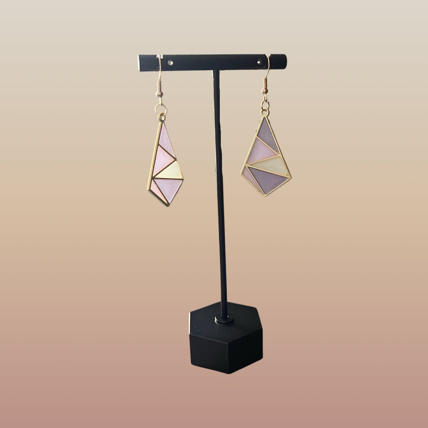 Abstract Purple & Lilac Earrings