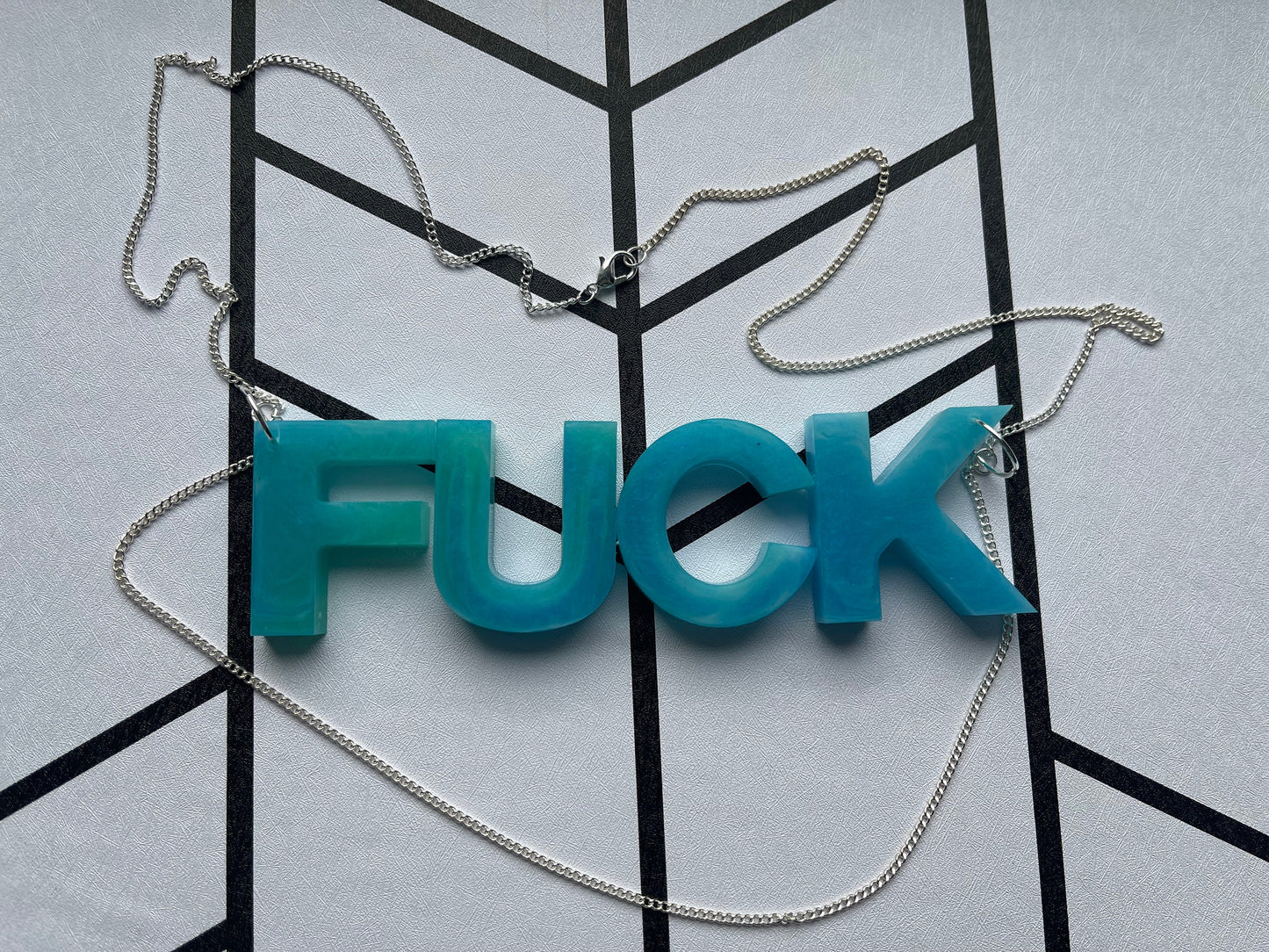 Fuck Necklace - Giant Resin Necklace