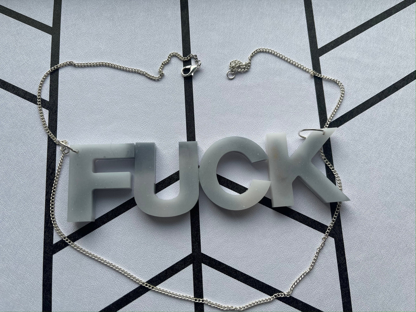 Fuck Necklace - Giant Resin Necklace