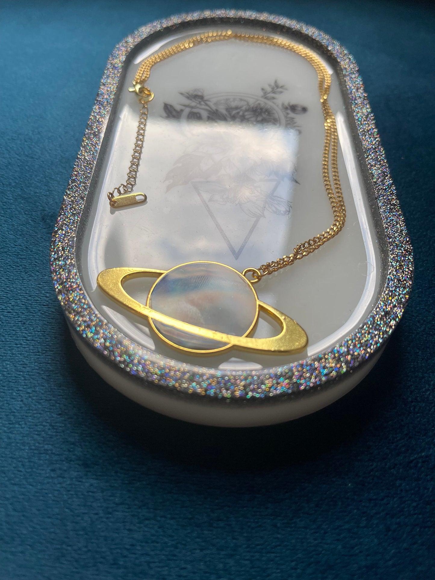 Holographic Monochromatic Planet Necklace