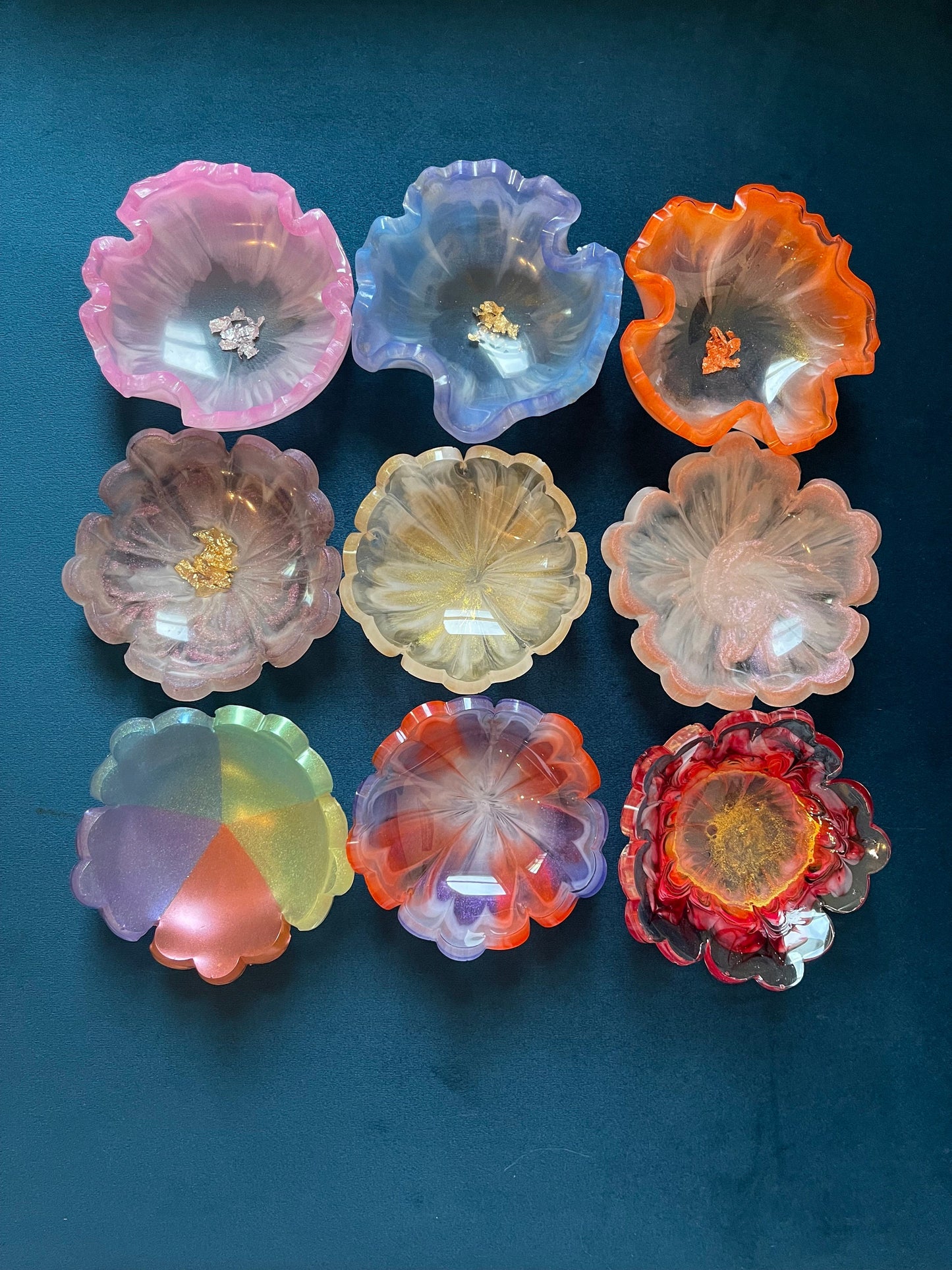 Floral Resin Bowl - Ready Made