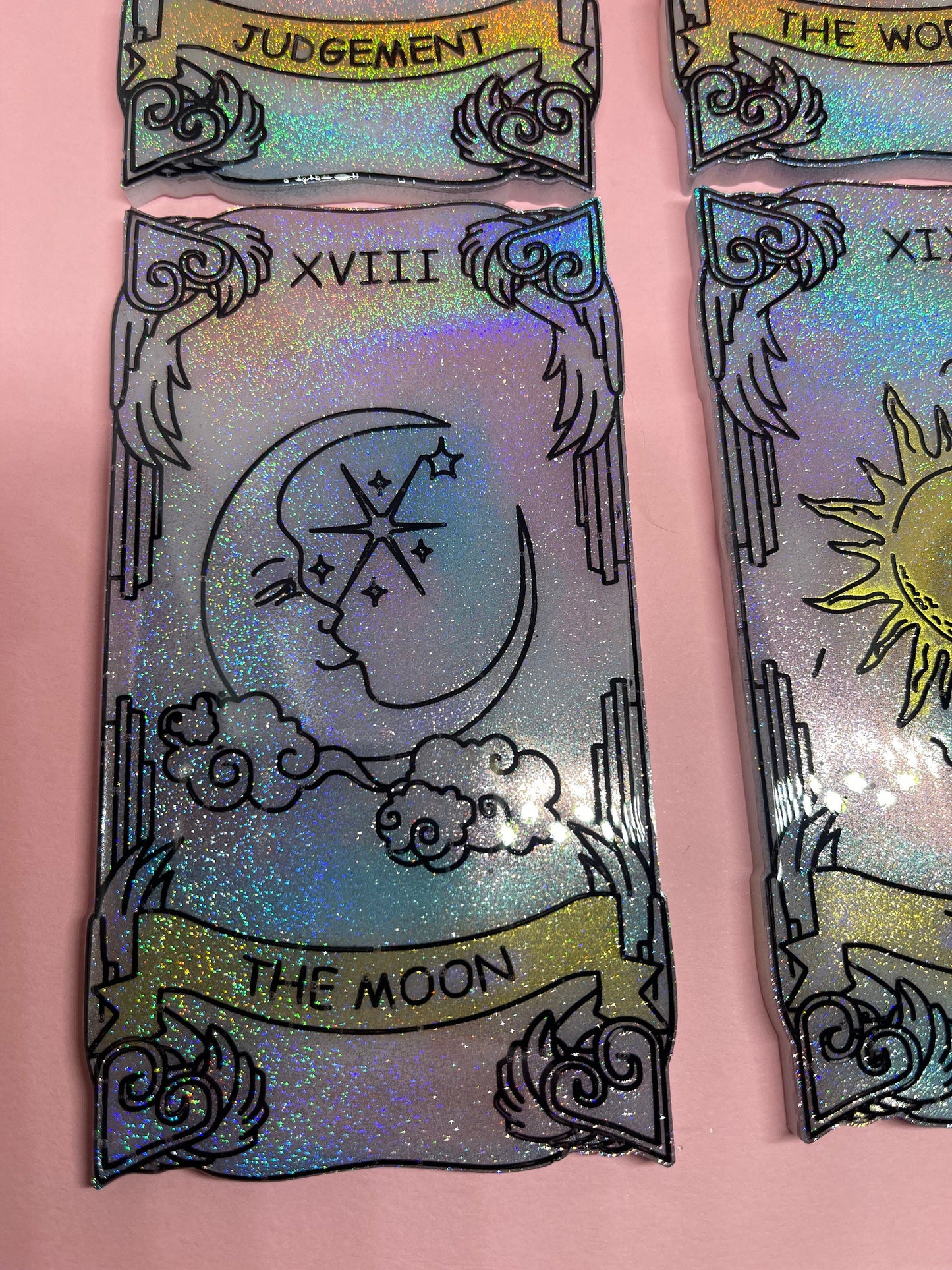 Glitter Resin Tarot Cards