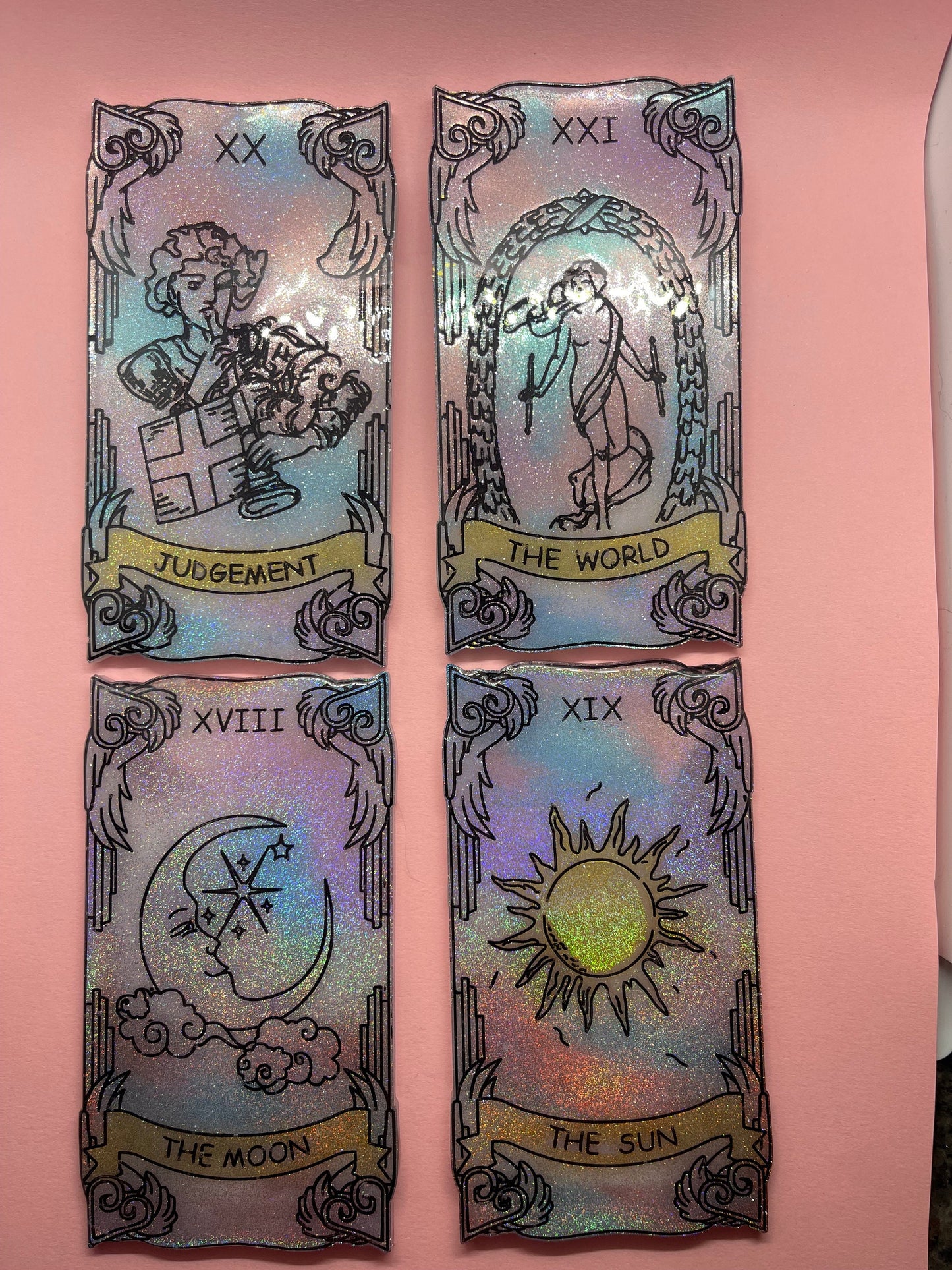 Glitter Resin Tarot Cards