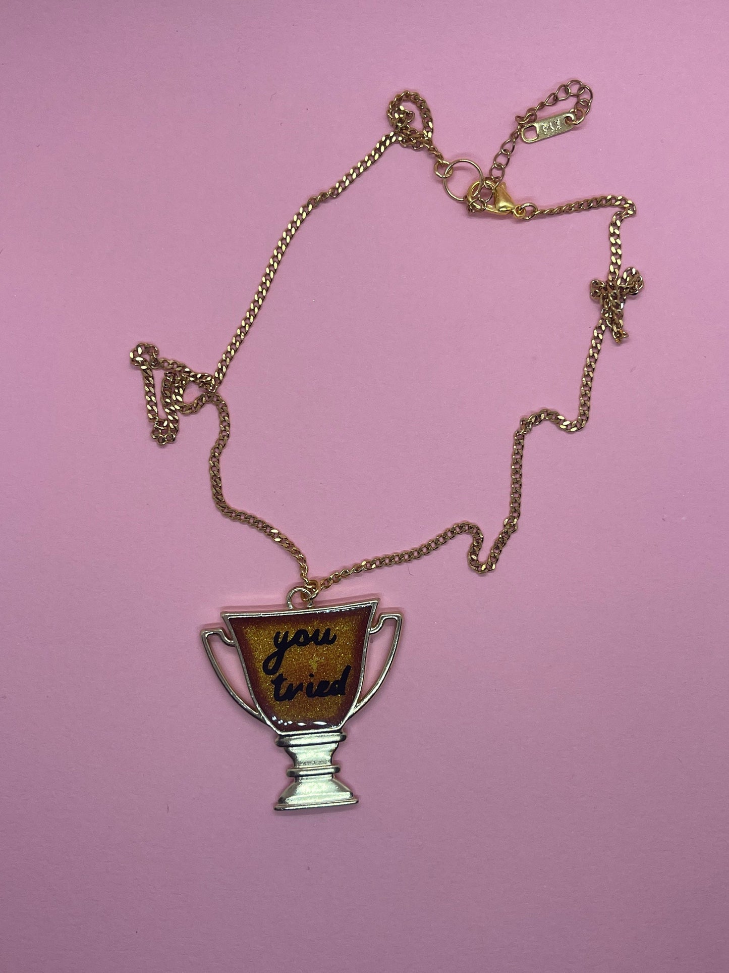 You Tried Trophy Necklace - Resin