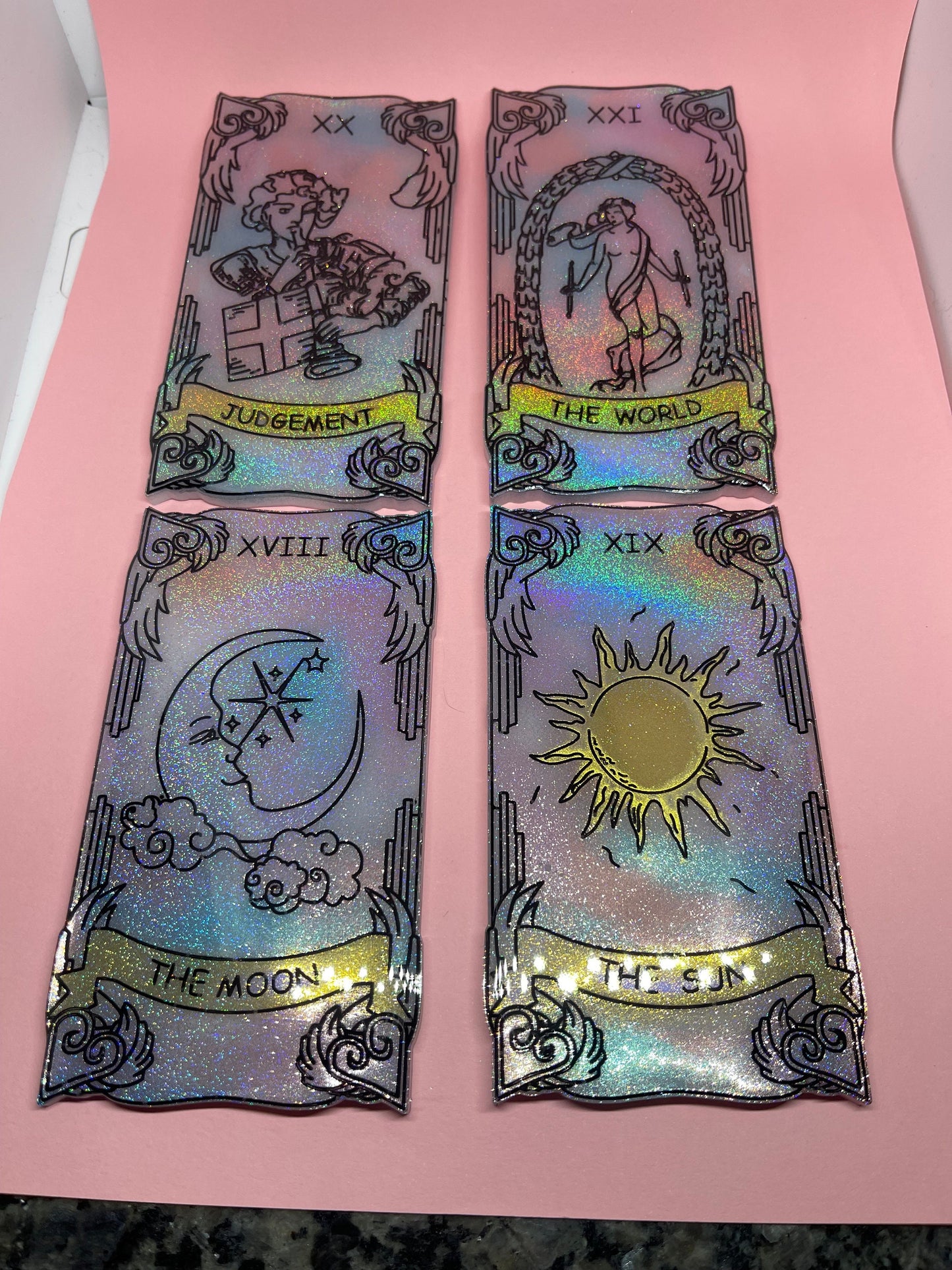 Glitter Resin Tarot Cards