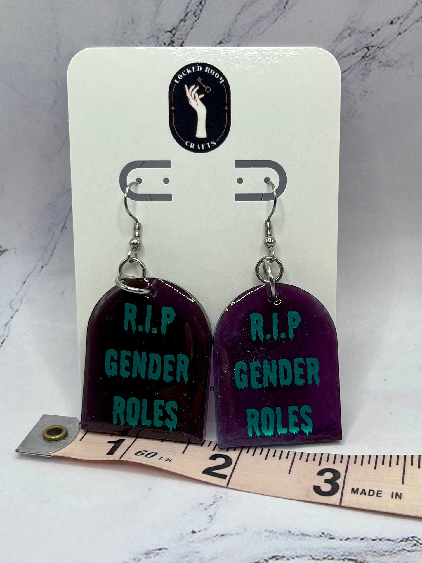 Custom Tombstone Earrings